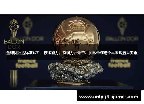 金球奖评选标准解析:技术能力、影响力、荣誉、团队合作与个人表现五大要素 金球奖评选标准解析:技术能力、影响力、荣誉、团队合作与个人表现五大要素